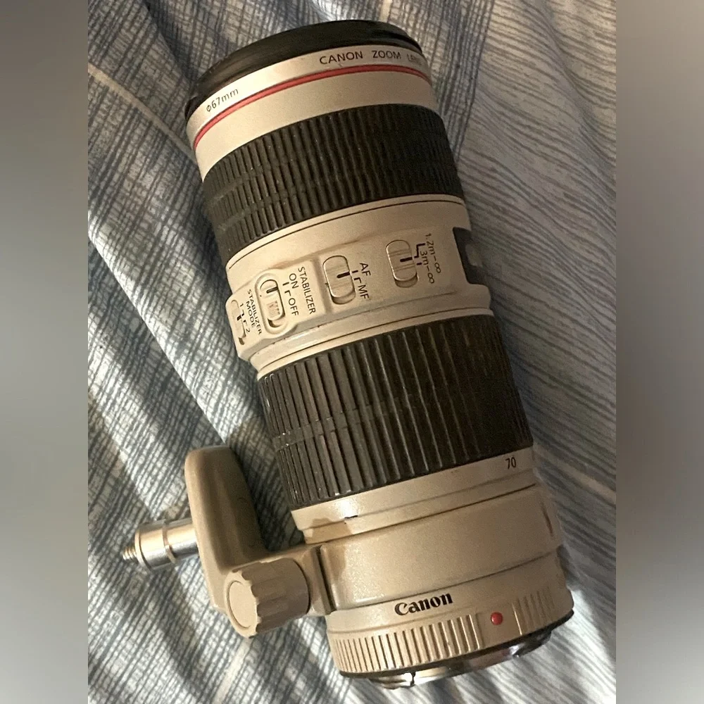 Canon EF 70-200mm telephoto lense.